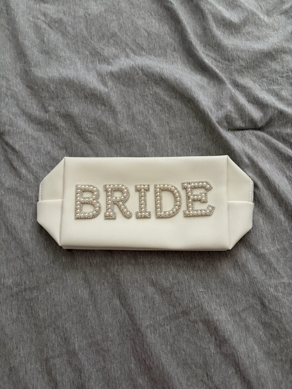 White Bride Embellished Clutch